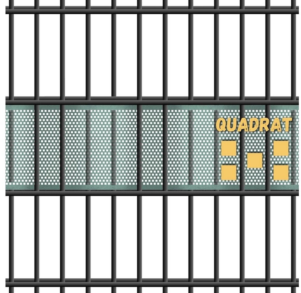 zaun|zu zaun|zu Sichtschutzstreifen Polyal Eco Quadratisch Gelocht 26 m x 19 cm x 0,1 cm Schwarz - view 6