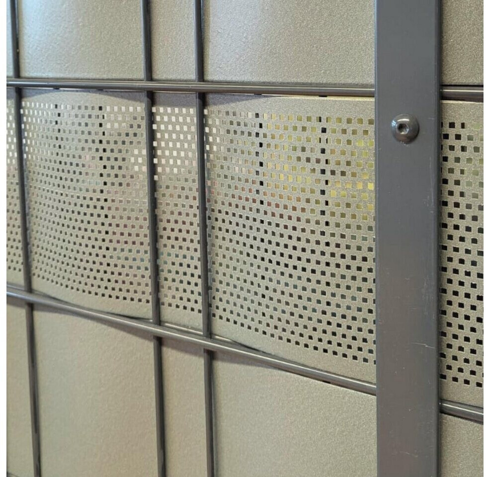 zaun|zu zaun|zu Sichtschutzstreifen Polyal Eco Quadratisch Gelocht 26 m x 19 cm x 0,1 cm Schwarz - view 7