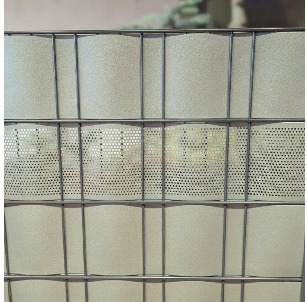 zaun|zu zaun|zu Sichtschutzstreifen Polyal Eco Quadratisch Gelocht 26 m x 19 cm x 0,1 cm Schwarz - view 8