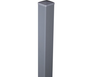GroJa Ambiente Zaunpfosten 240 cm 60 mm Silbergrau RAL7001 Aluminium