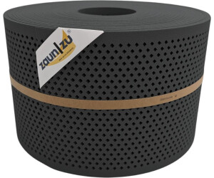 zaun|zu Sichtschutzstreifen Premium Gelocht Diamant 50 m x 19 cm x 0,1 cm Anthrazit