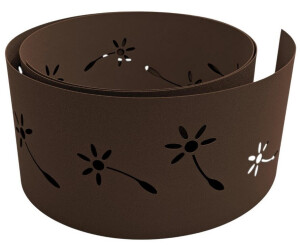 zaun|zu Sichtschutzstreifen Premium Pusteblumen Design 2,55 m x 19 cm x 0,1 cm Braun