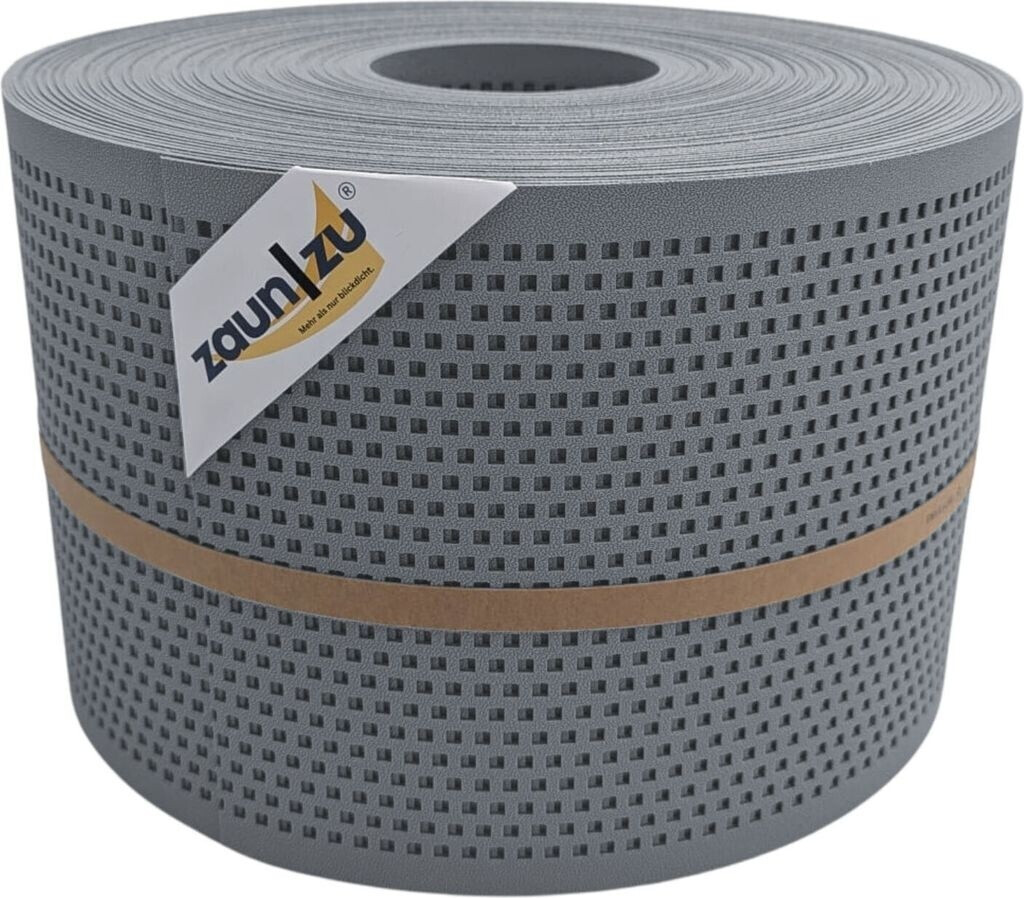 zaun|zu Sichtschutzstreifen Quadratisch 50 m x 19 cm x 0,1 cm Grau