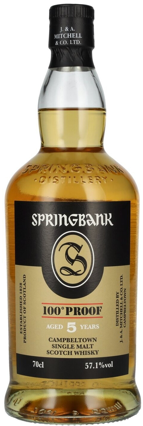 Springbank 100 Proof 5 Years Old Campbeltown Single Malt Scotch