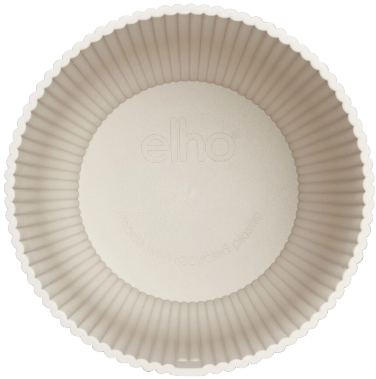 Elho Elho Vibes fold 14cm round 14cm linen white - side view