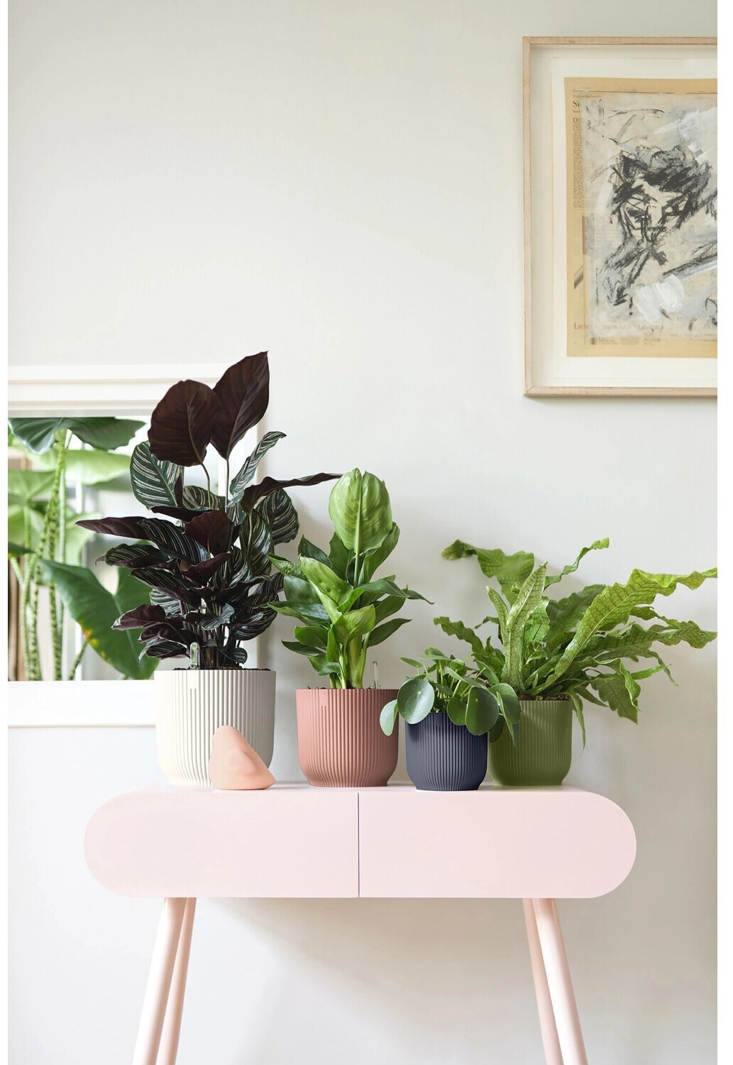 Elho Elho Vibes fold 14cm round 14cm linen white - view 6