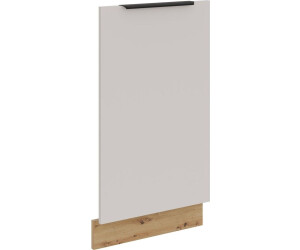 Küchenpreis-Bombe Frontblende für vollintegrierten Geschirrspüler 45 cm Küche SOLANO Kaschmir beige matt + Eiche Artisan matt Küchenzeile Küchenblock Einbauküche