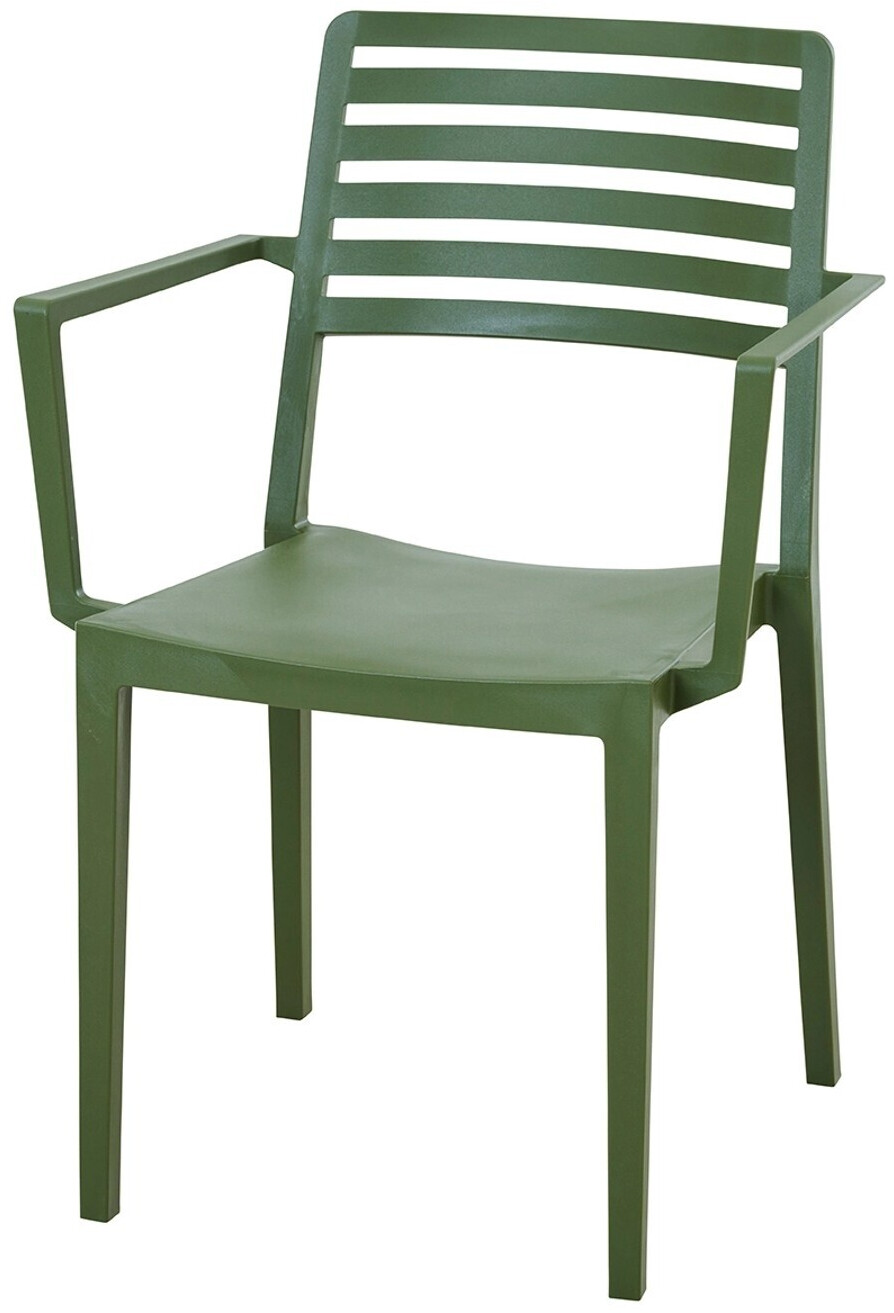 Siena Garden Stapelsessel Alley Olive Glasfaserverstärkt 80x57x56 cm