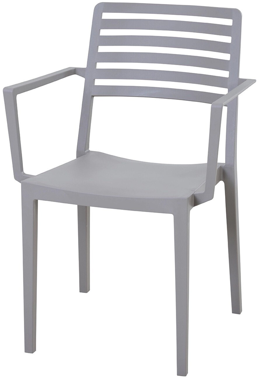 Siena Garden Stapelsessel Alles Taupe Glasfaserverstärkt 80x57x56 cm