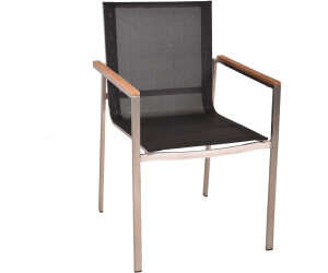 Garden Pleasure Stackable chair Denver set of 2 anthracite FSC