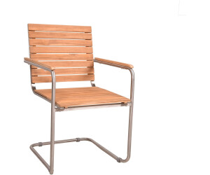 Garden Pleasure Cantilever chair Denver set of 2 Teak FSC