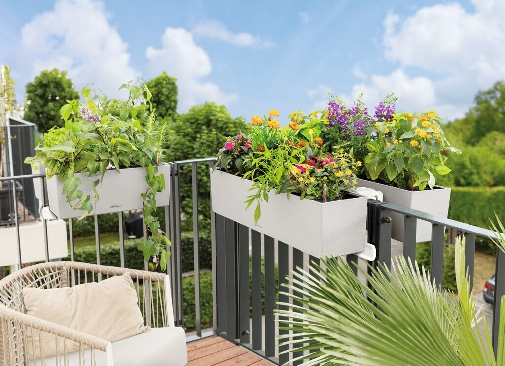 Lechuza Lechuza Balcony box holder DUO white (19025) - alternate view