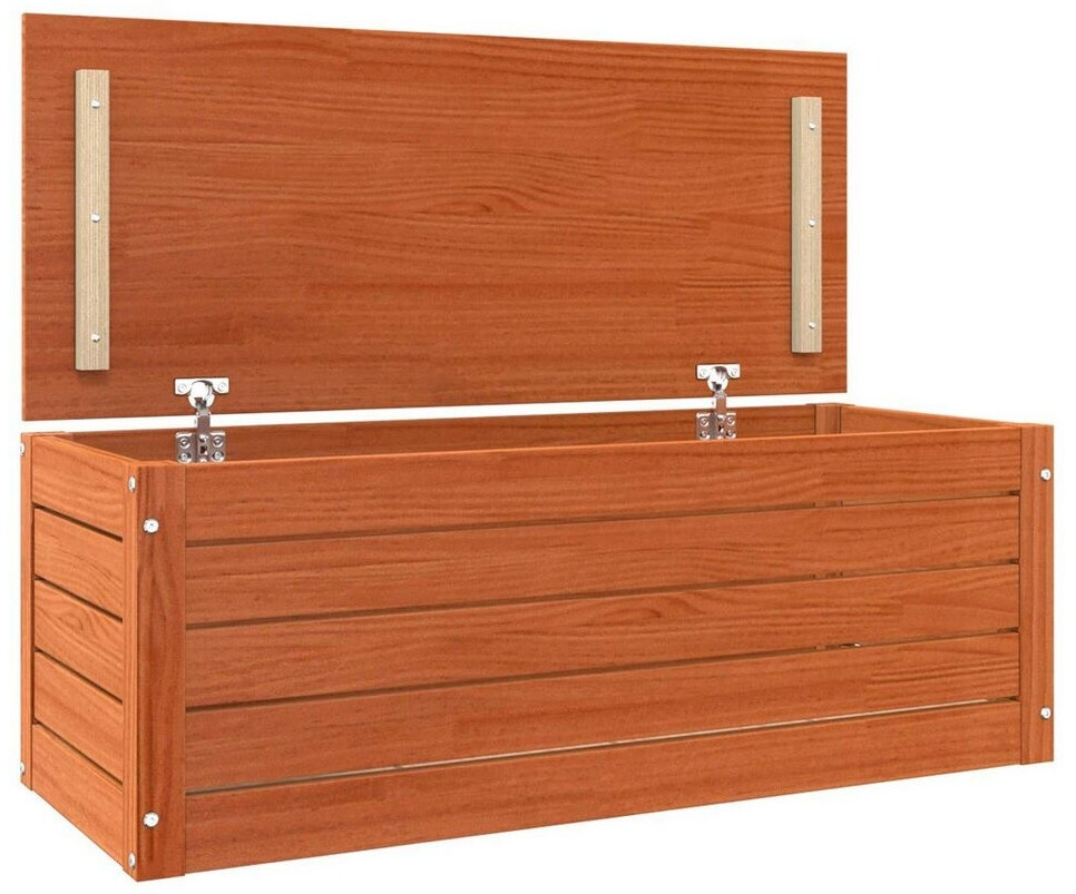 vidaXL Aufbewahrungsbox mit Speicher Wachsbraun 89x36,5x33cm (865368)