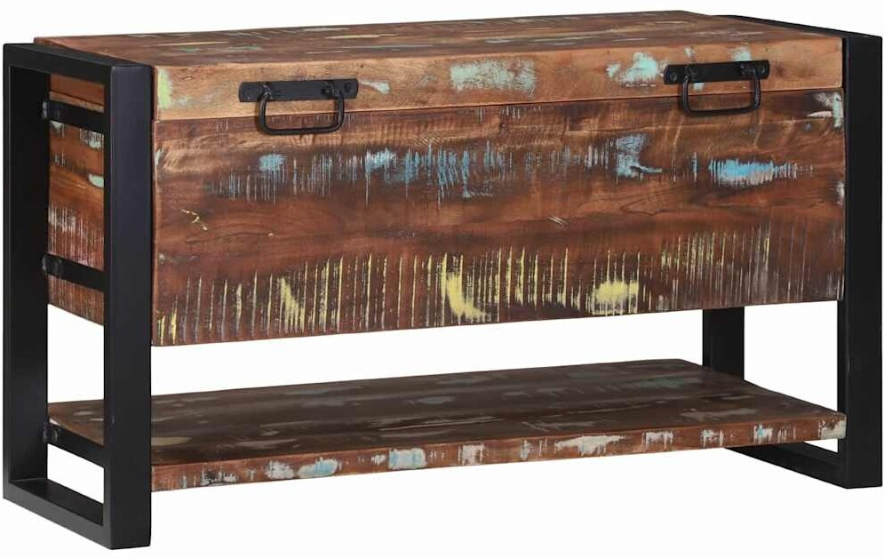 vidaXL Aufbewahrungstruhe Gemischte Holztonen Massivholz Altholz (4015976)