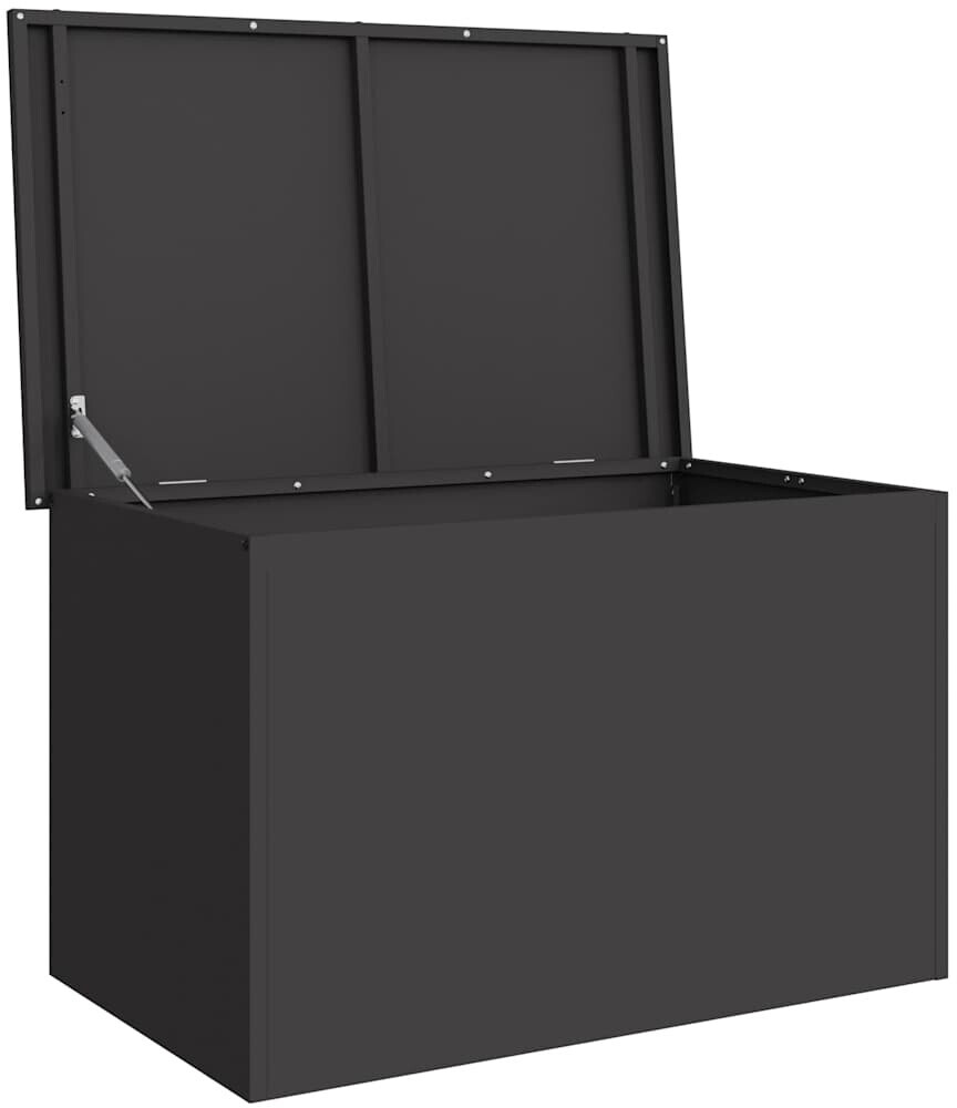vidaXL Außenlagerbox Schwarz 80x50.5x50cm Kaltgewalzter Stahl (874567)