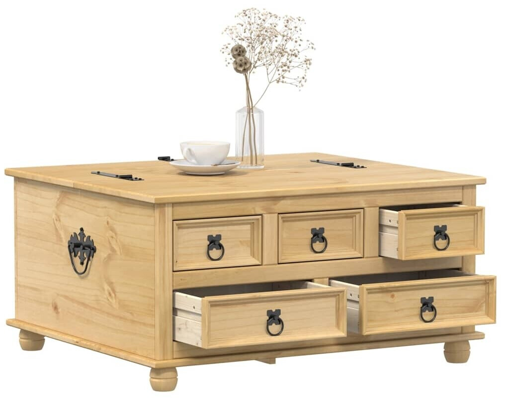 vidaXL Truhe Corona 90x78x45cm Massivholz Kiefer (4002770)