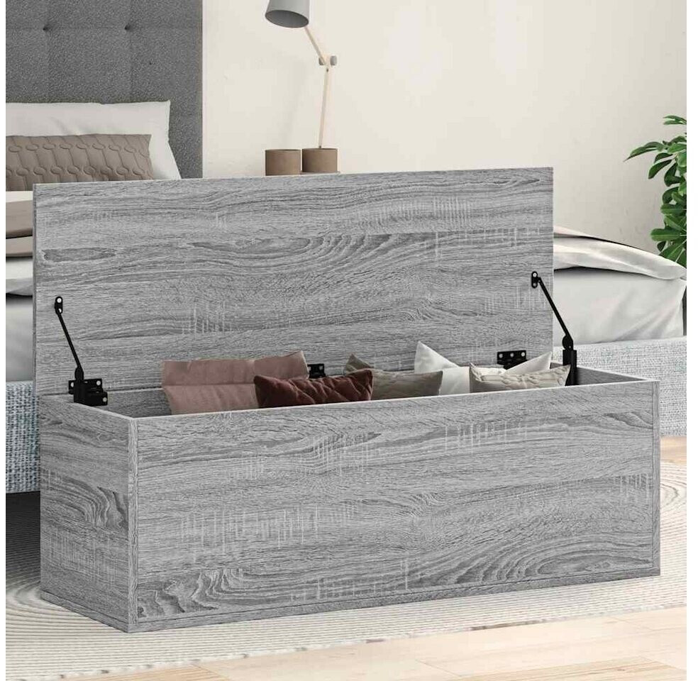 vidaXL Truhe Grau Sonoma 102x35x35cm Holzwerkstoff (840693)