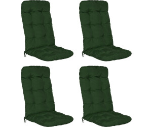 Beautissu Flair HL high-back chair 120x50x8cm dark green 4 pcs