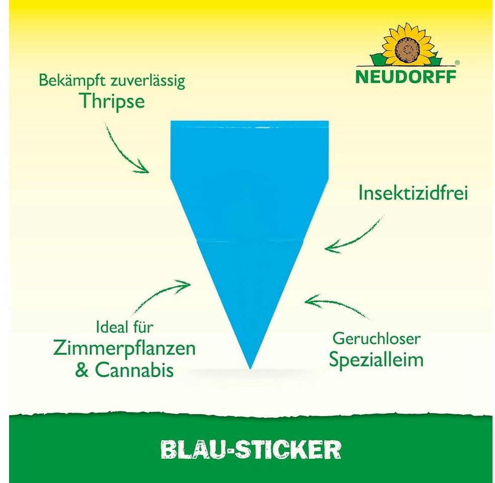 Neudorff Neudorff Blau-Sticker Thripse 10 Stück - side view