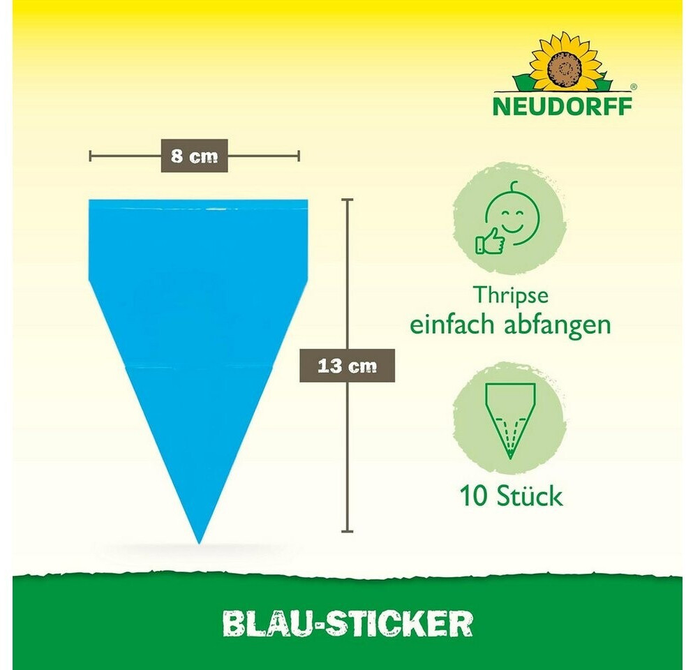 Neudorff Neudorff Blau-Sticker Thripse 10 Stück - back view