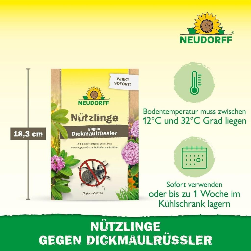 Neudorff Neudorff gegen Dickmaulrüssler 10 Mio HM-Nematoden - back view