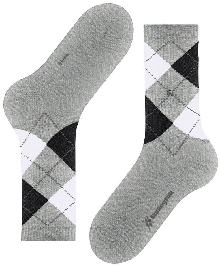 Buy Burlington Rib Court Socks (3223) lt. heather from £16.99 (Today ...