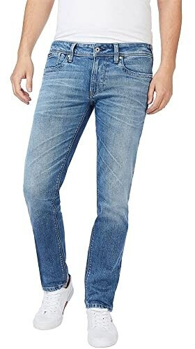 Pepe Jeans Jeans Slim Uomo 'Hatch' - Modello Stretto Vita Alta, Cotone Con Elastan, Lavaggio Scuro