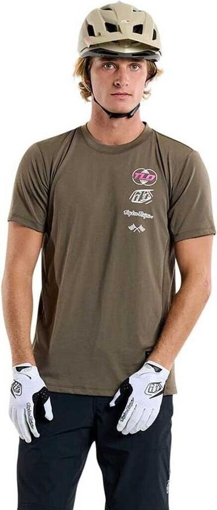 Troy Lee Designs Skyline Ride Worldwide Kurzarm-T-Shirt grün