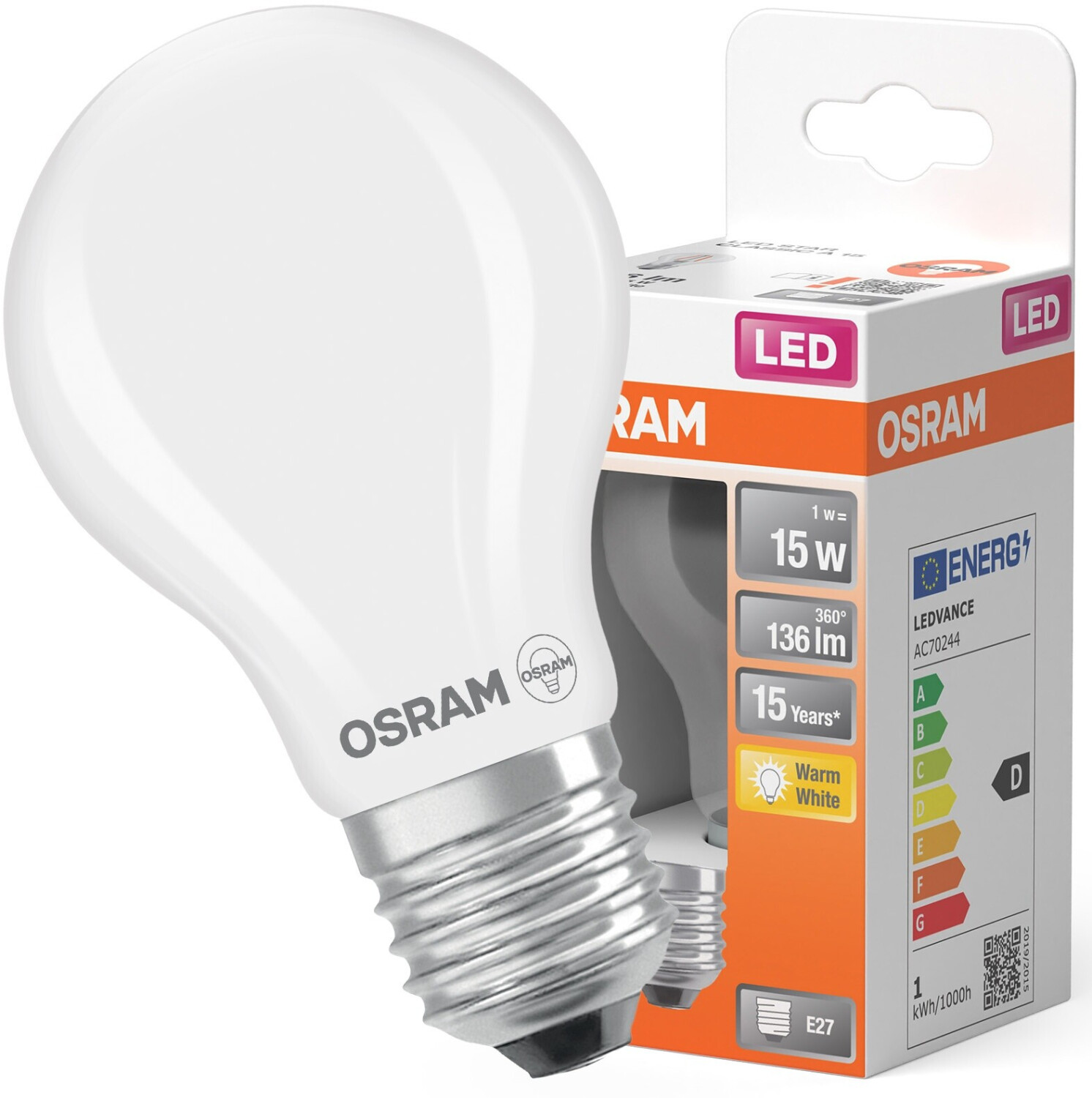 Osram LED-Glühbirne E27 A60 5.9W = 60W 806lm 6500K Cold 300° STAR CLASSIC ab 3,14 € (Oktober 2026)