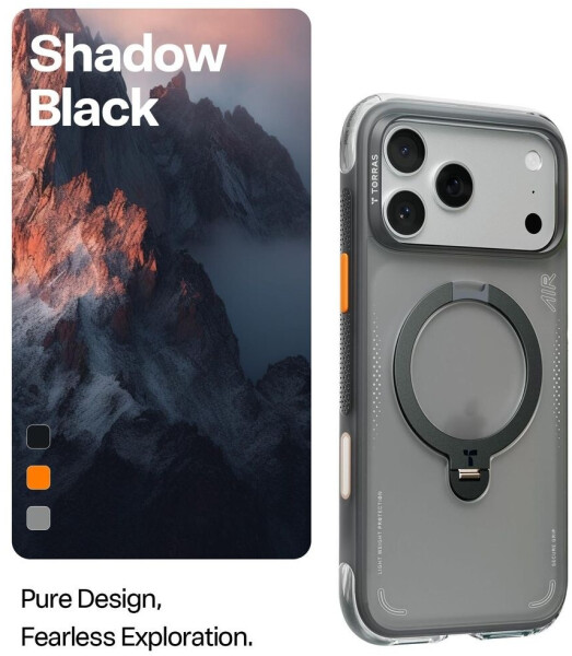 Torras Ostand Q3 Air (Apple iPhone 17 Pro) Smartphone Hülle Schwarz, Bild 7