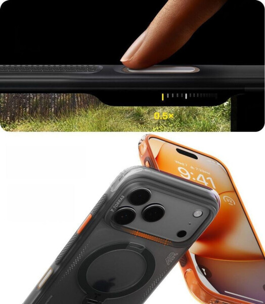 Torras Ostand Q3 Air (Apple iPhone 17 Pro) Smartphone Hülle Schwarz, Bild 10