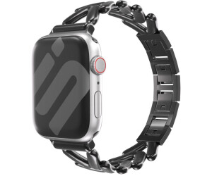 Strap-it Stahlarmband passend für Apple Watch V-type (Schwarz)
