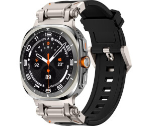 Strap-it Explorer' TPU Armband passend für Samsung Galaxy Watch Ultra (Schwarz mit Titan)