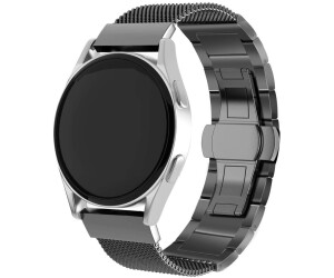 Strap-it Stahl/Milanese-Armband passend für Huawei Watch GT (Schwarz)