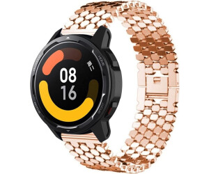 Strap-it Stahl Fischarmband passend für Xiaomi Watch S1 (Roségold)