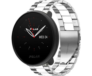Strap-it Stahlarmband passend für Polar Ignite 3 (Silber/Weiß)