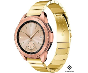 Strap-it Armband Metall passend für Samsung Galaxy Watch 42mm (Gold)