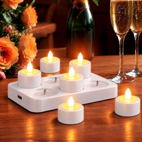 Extsud 3 Stück LED Kerzen Timer Aufladbare LED Kerzen mit Fernbedienung Flammenlose Led Kerzen für Wohnung Dekoration Weihnachten Geburtstag ab 22,99 € (Oktober 2026)