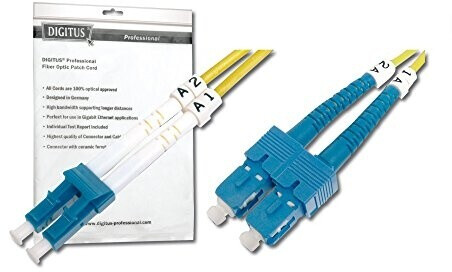 Digitus 292SCA3LC02 LWL Patchkabel Duplex SC/APC / LC OS2 2 m