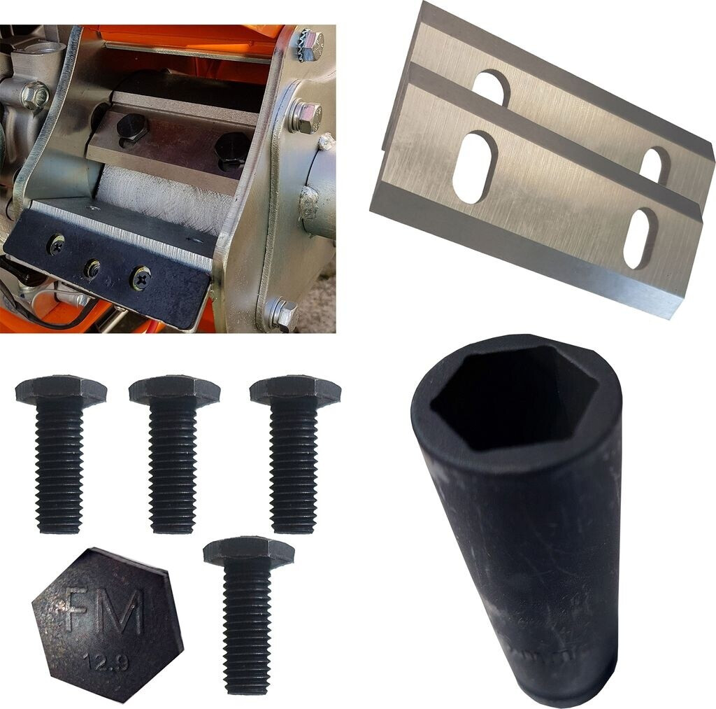 Forest Forest Master Gasoline shredder 6 hp 208 cc 4-stroke incl. blade nut and bolts - side view