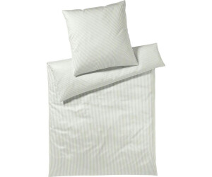 Elegante Bettwäsche-Garnitur Hamburger Streifen 2460-4 Pistazie 80/80 155/220 ab 134,10 € (Oktober 2026)