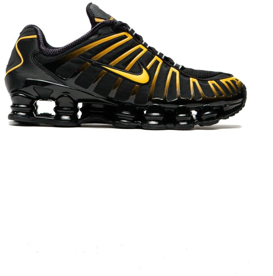 nike shox tl black and gold