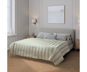 Dekoria Tagesdecke mit Streifen-Steppung, grün-weiß, Vibes (144-96) 200x210 ab 247,90 € (Oktober 2026)