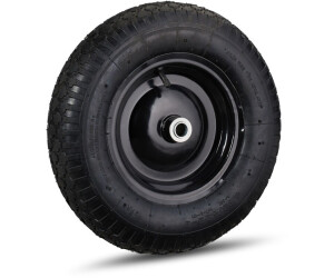 Relaxdays 2 x Schubkarrenrad 4.80 4.00-8 Luft Schwarz