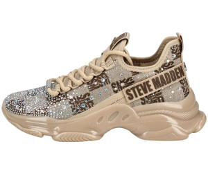 Steve Madden Maxima Sneaker Donna - Rosa, Tomaia In Maglia Con Strass, Taglia 37 EU