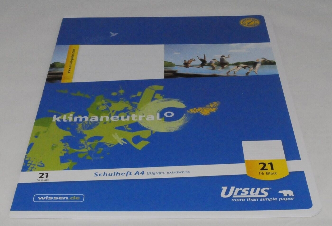Staufen Schulheft Lineatur 21 liniert DIN A4 ohne Rand 16 Blatt 10 Stk