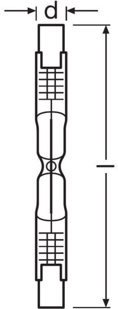 Lineare Halogen-Glühbirne 64684 220V 48W R7s Sockel Haloline ECO 74,9mm,  Osram