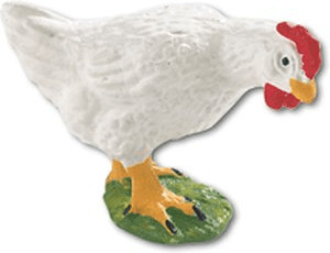 Bullyland Poule blanche picorant (62487)