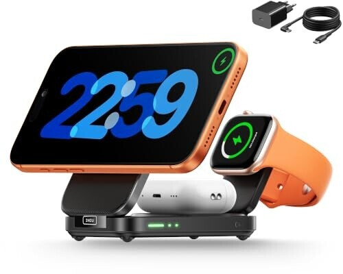 INIU SnapGo Qi2 15W 3 in 1 Magnetic Foldable Wireless Charger (W31-E1), Bild 2