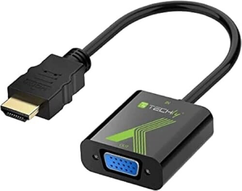 Techly VGA Adapter IDATA-HDMI-VGA2 Black